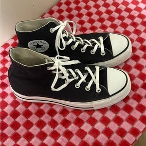 Converse Black and White High-Top Sneakers